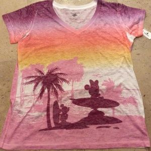 Disney cruise tshirt 2xl NWT Pink ombré